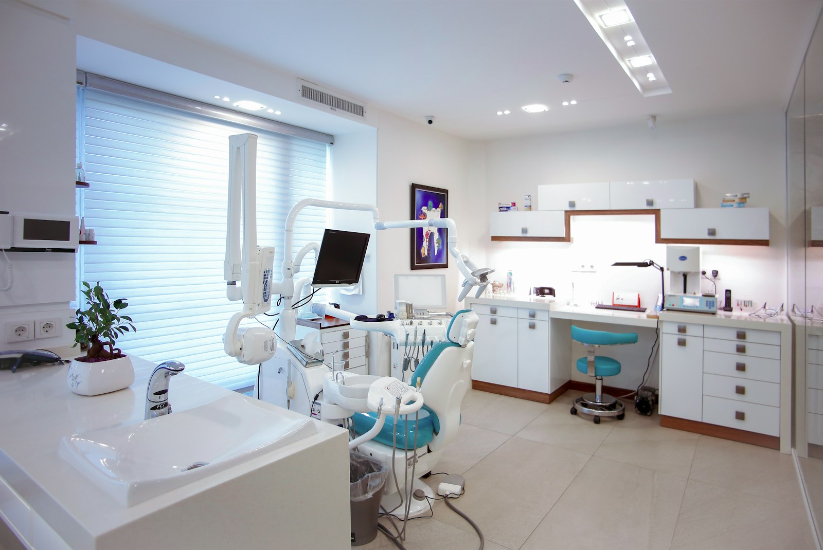 A modern, light-filled dental consultation room